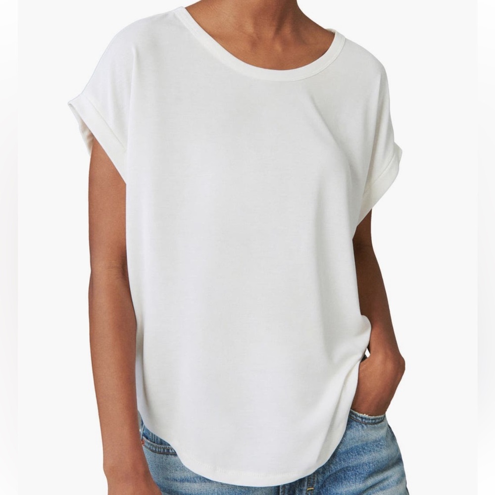 Lucky Brand Sandwash Dolman T-Shirt | Bright White